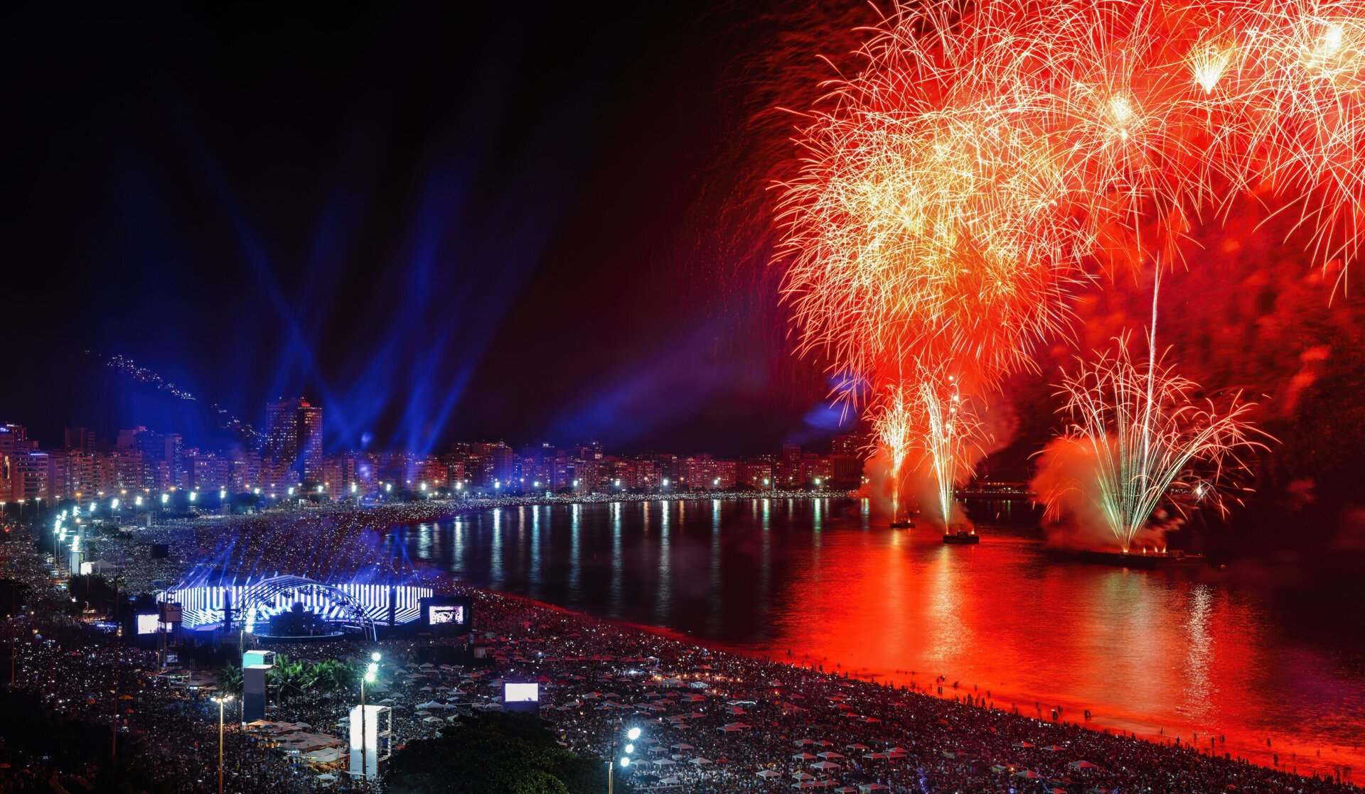 Revelionul de pe plaja Copacabana din Rio de Janeiro a stabilit un nou record mondial, fiind recunoscut de Guinness World Records drept cea mai mare petrecere de Anul Nou organizată vreodată în lume