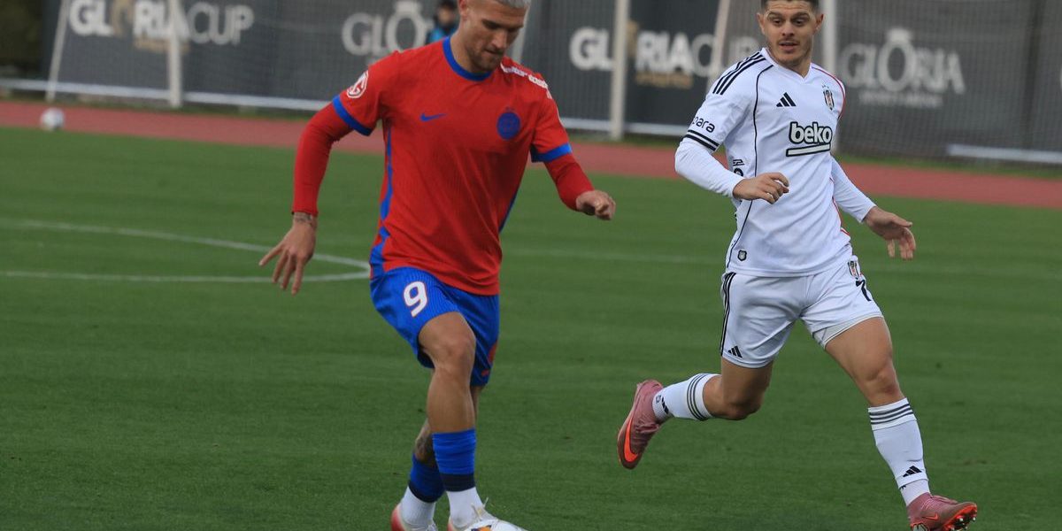 Beșiktaș 1-2 » Campioana, învinsă în singurul amical din Antalya! FCSB a avut 1-0, dar a pierdut după două greșeli în defensivă
