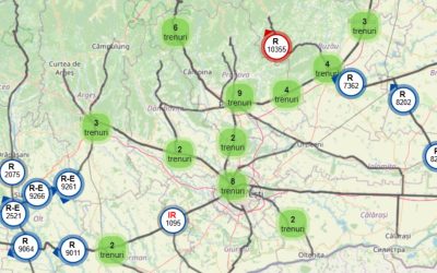 Harta trenurilor întârziate în Gara de Nord și urmăririe în timp real