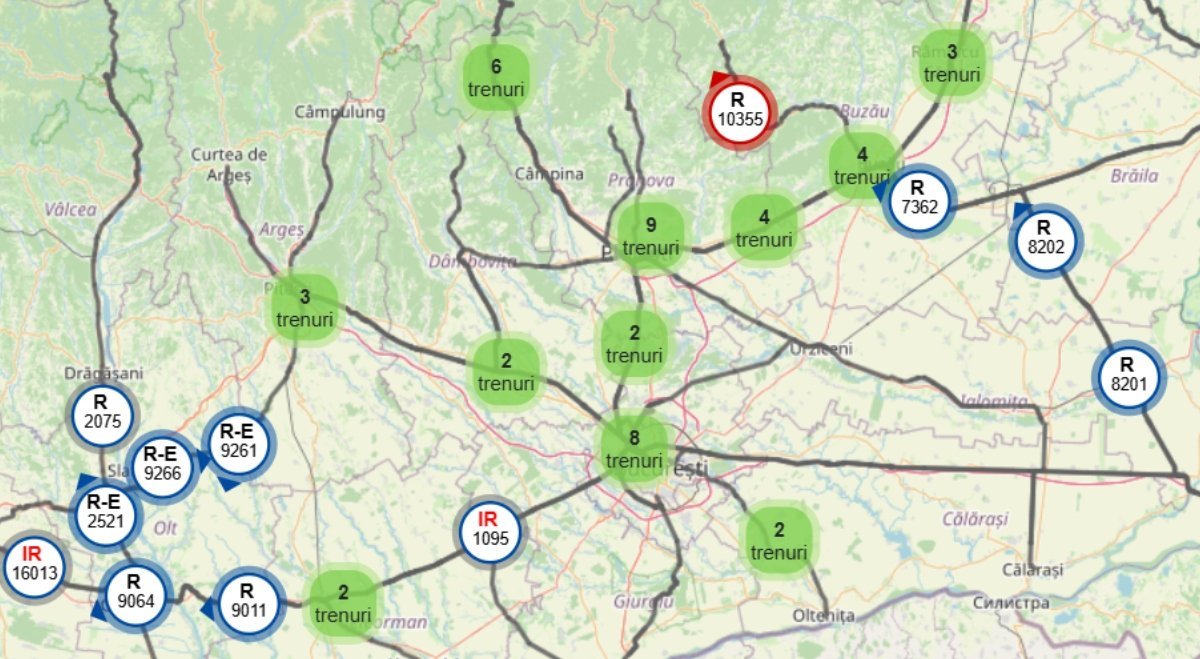 Traficul feroviar din gara de Nord din București resimte impactul intens al condițiilor meteo extreme din această săptămână