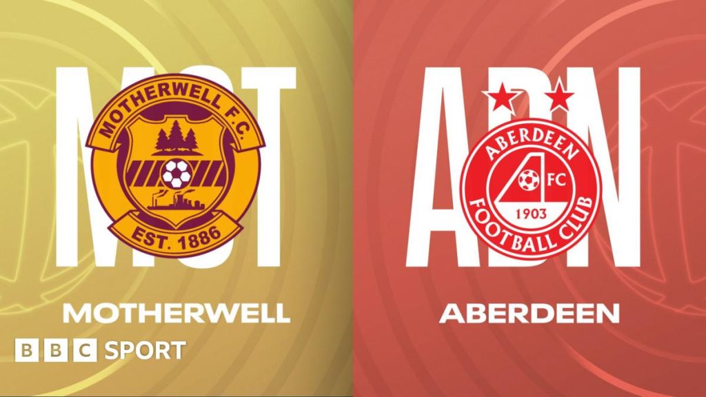 Formațiile pentru meciul dintre Motherwell și Aberdeen au fost anunțate