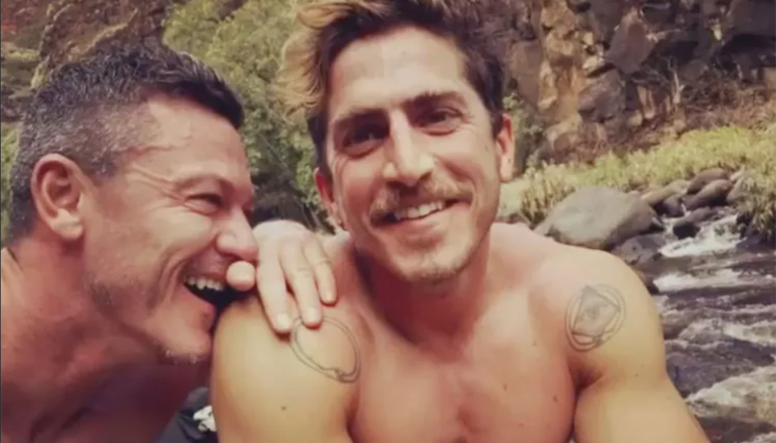 Luke Evans and Rafa Olarra when they were together