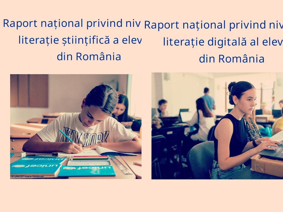 Rapoarte contradictorii despre nivelul de alfabetizare digitală și științifică în școlile din România Două rapoarte naționale de peste 270 de pagini privind alfabetizarea digitală și științifică a elevilor din România au stârnit controverse, dezvăluind discrepanțe semnificative în modul în care sunt prezentate rezultatele și mesajele transmise către diferite audiențe