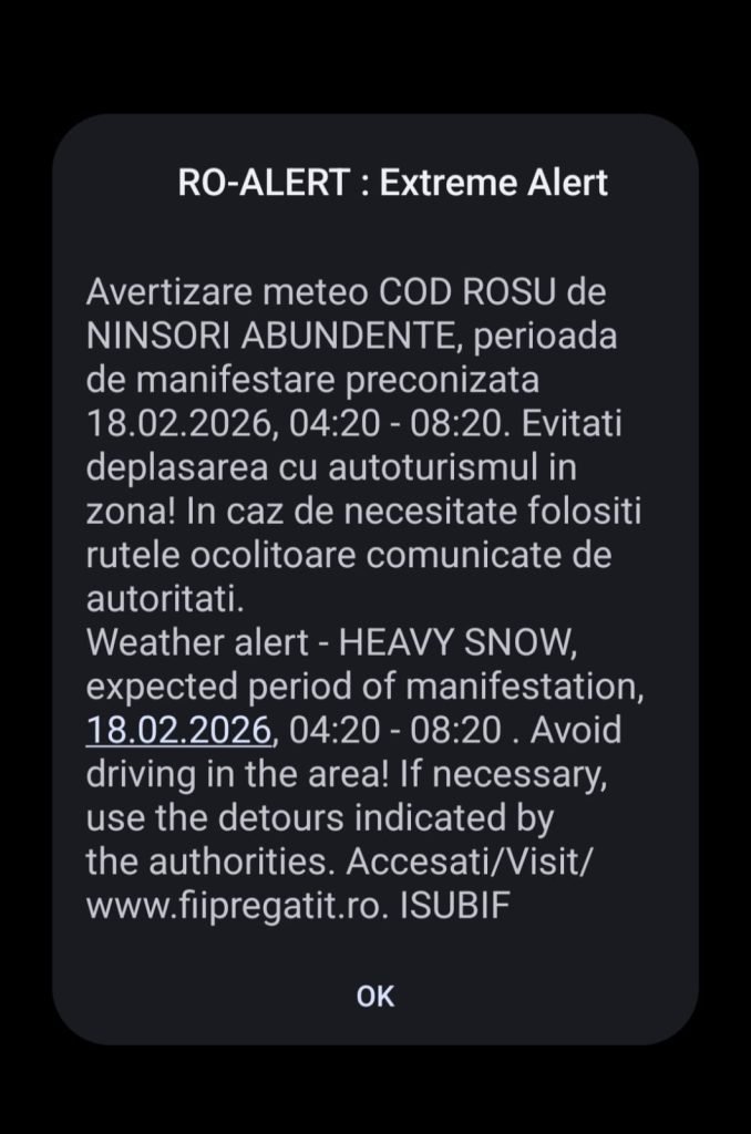 Bucureștenii, treziți de un mesaj neașteptat în miez de noapte: ce s-a întâmplat Miercuri dimineață devreme, mulți locuitori ai Capitalei s-au trezit brusc, iritați de un mesaj primit pe telefon
