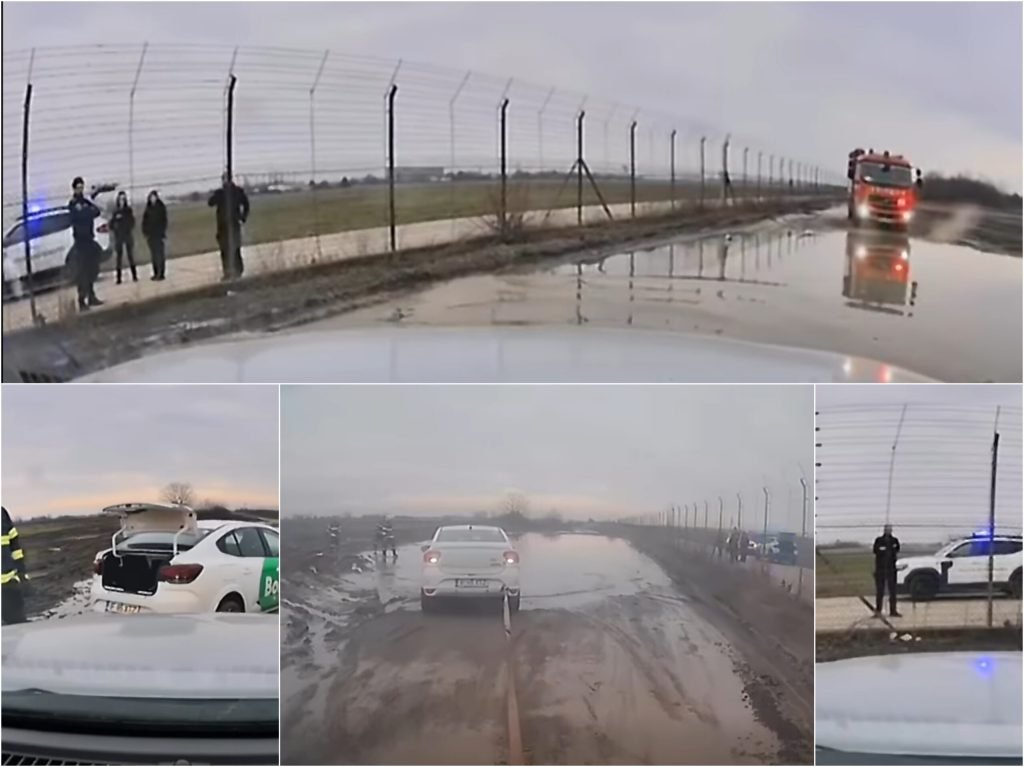 Incident neașteptat în apropierea Aeroportului Henri Coandă: un autovehicul scufundat în nămol devine subiect de securitate și solidaritate civică Sâmbătă după-amiază, zona de nord a Aeroportului Internațional Henri Coandă a fost scena unui incident neașteptat, care a transformat o simplă cursă de ride-sharing într-o situație de urgență cu implicări statale și civice