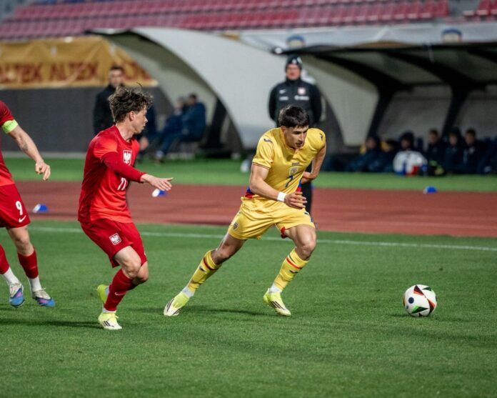 Naționala U20 a României a pierdut la limită, scor 0-1, în primul meci din luna martie, ultimul de acasă din această stagiune