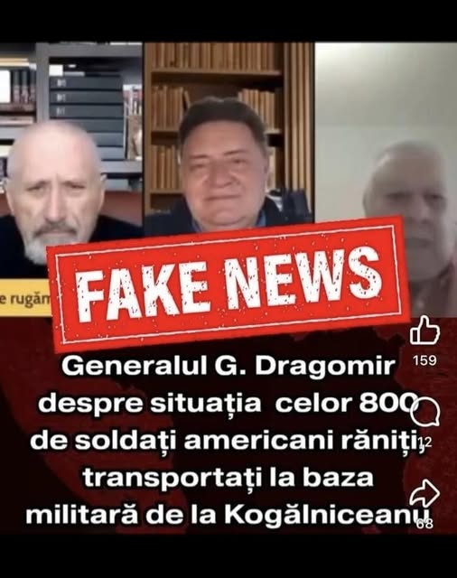 Ministrul Apărării Naționale denunță dezinformări alarmiste despre prezența militarilor americani în România Situația tensionată din Ucraina și creșterea numărului de incidente militare au alimentat, recent, o val de informații false în mediul online, privind situația militară din România
