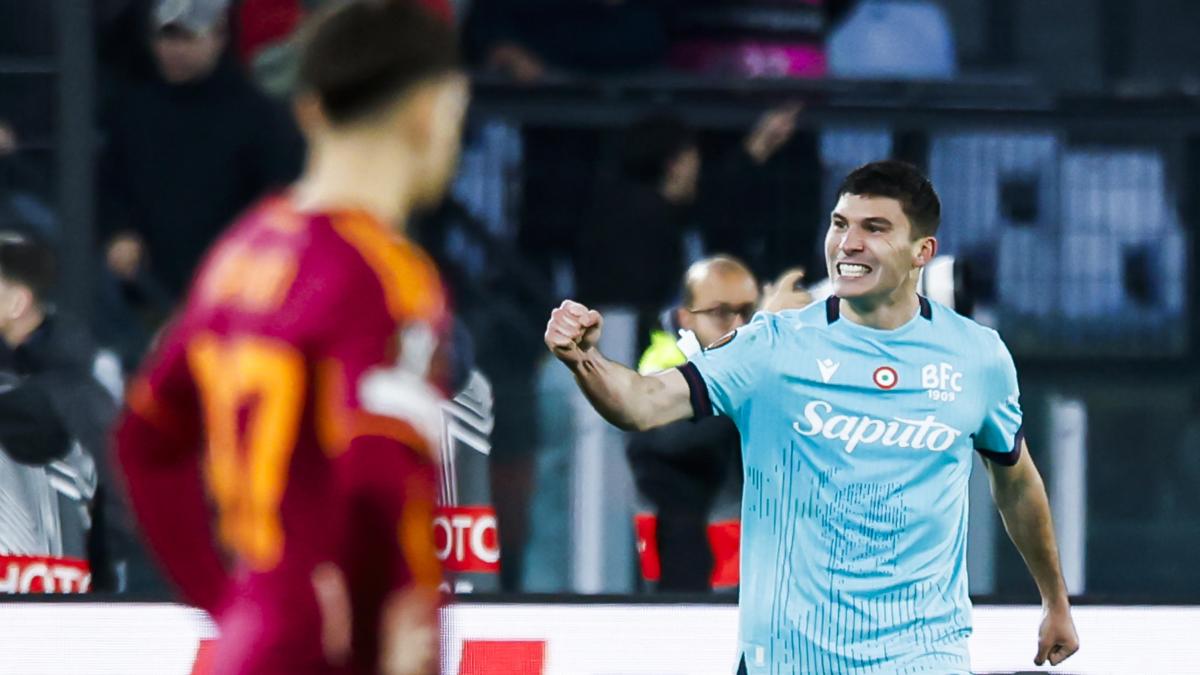 O seară de dramatism și emoție pe stadionul Olimpico din Roma s-a încheiat cu o eliminare dramatică a echipei locale în fața Bologna-ului, care a câștigat cu scorul de 4-3 după prelungiri, având steagul sus în minutul 112 al meciului