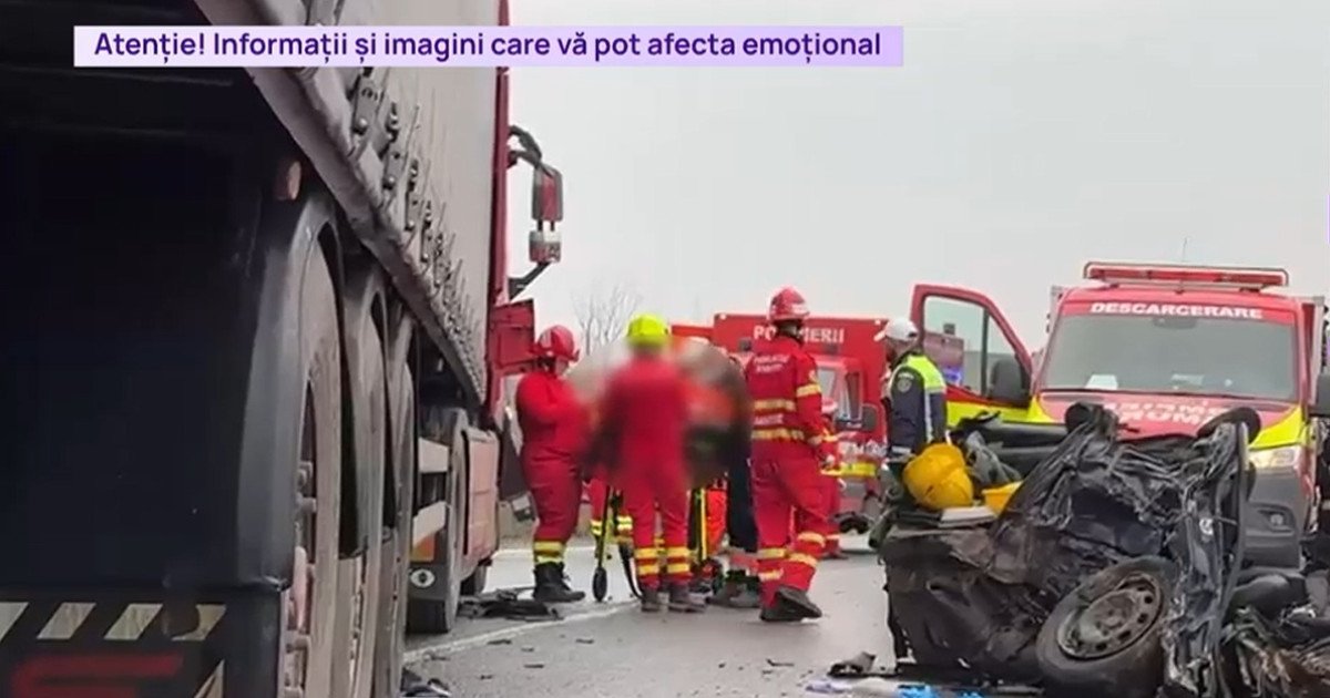 Imagini de la locul accidentului soldat cu 5 morți, între care doi minori. Cum s-a produs tragedia din Cluj