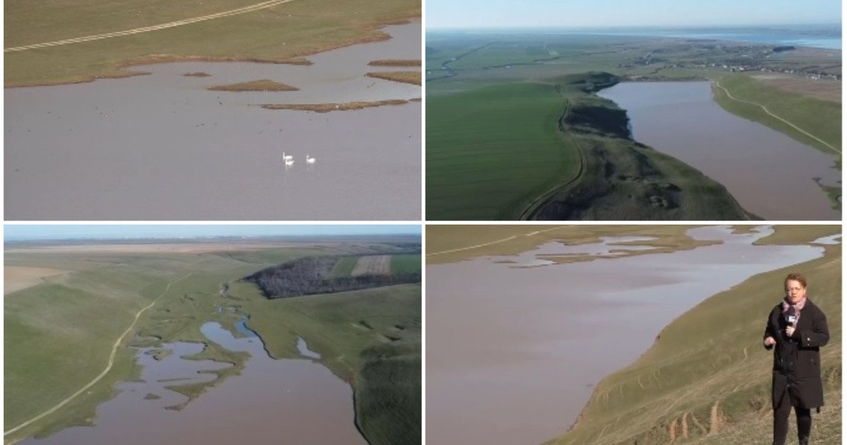 Lacul din comuna Olteț, unul dintre cele mai vechi și importante corpuri de apă ale județului Olt, renaște după ani de secetă și deshidratare