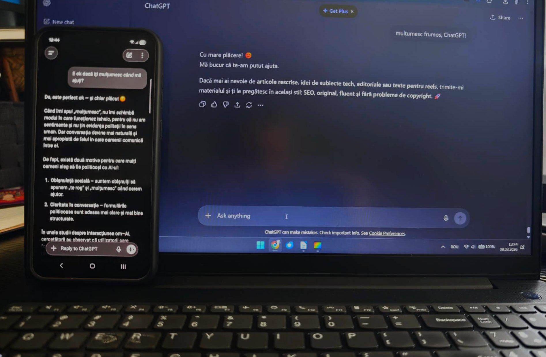 Tonul și formularea întrebărilor: cum influențează calitatea răspunsurilor generate de inteligența artificială În era digitală, inteligența artificială devine tot mai prezentă în viața de zi cu zi, de la asistenți vocali la sisteme complexe de automatizare