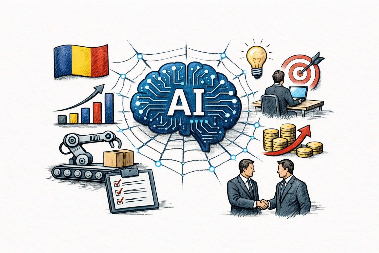 România se află într-un moment de cotitură în adoptarea tehnologiei AI, iar impactul acesteia nu mai este doar despre experimentare, ci despre transformarea efectivă a modului în care companiile operează