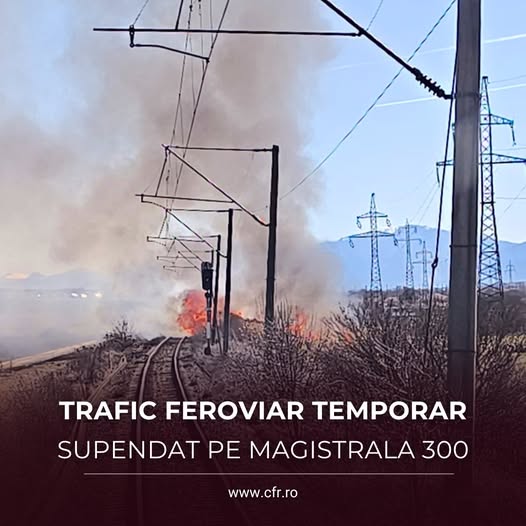 Incendiu pe calea ferată în apropierea stației Apața: intervenție rapidă pentru gestionarea situației Un incendiu de proporții a izbucnit marți după-amiază pe linia ferată din apropierea stației Apața, situație care a necesitat intervenția promptă a echipajelor de urgență și a companiei CFR