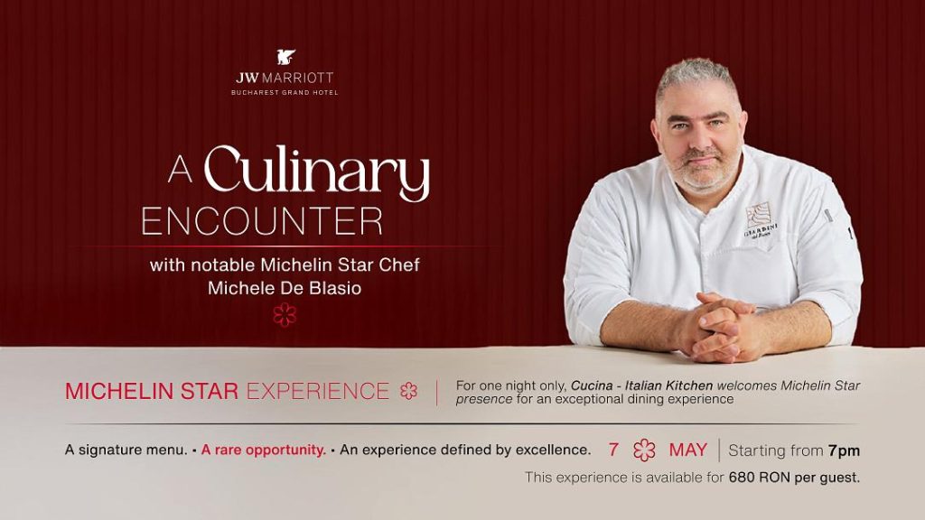 Chef MICHELE De Blasio, la Cucina pentru o singură seară!