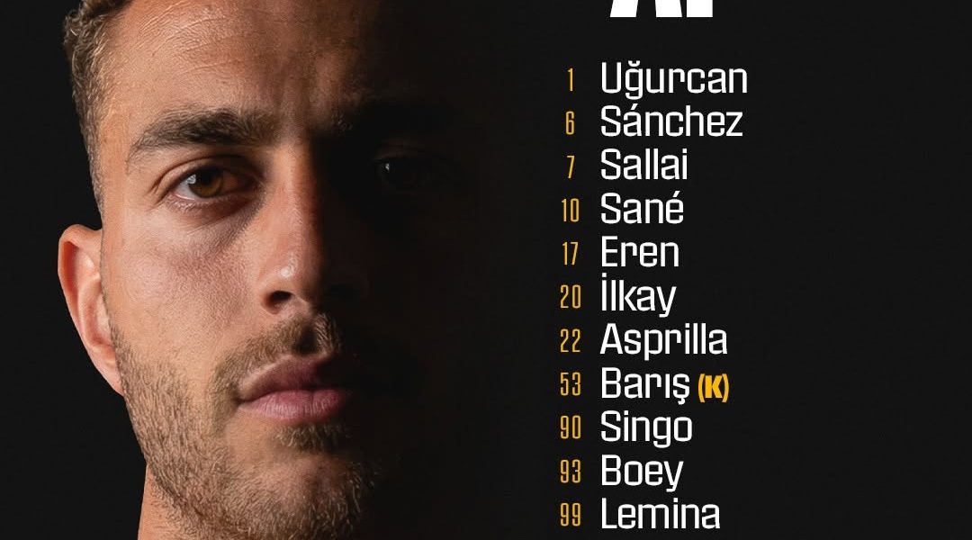 Galatasaray, echipa de start și rezervele pentru meciul cu Göztepe