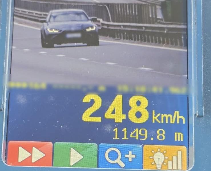 Șoferul din București, RECORD de viteză pe Autostrada Transilvania: 248 km/h