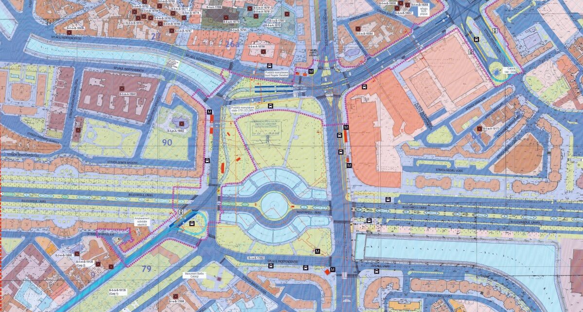 Noul nod de transport din Piața Unirii, un proiect esențial pentru racordarea liniilor de tramvai 21 și 32, a primit avizele necesare din partea autorităților de securitate și intelligence ale României, precum Ministerul Apărării Naționale, Serviciul Român de Informații și Serviciul de Telecomunicații Speciale