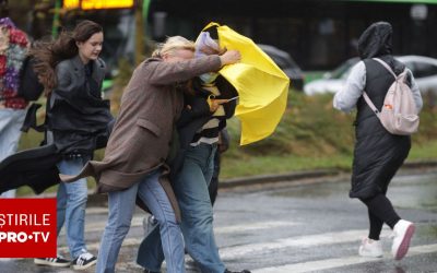 Vremea capătă un caracter tumultuos în România începând de joi și până sâmbătă, conform prognozei emise de meteorologi