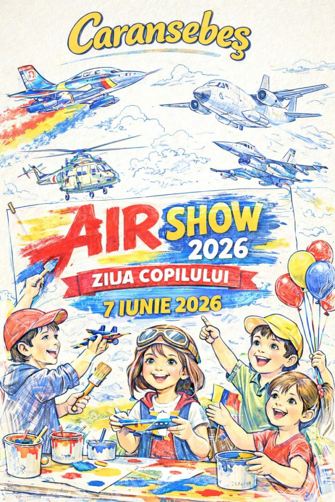 Copiii, invitați la concursul de desen cu zbor printre nori, alături de Aeroclubul României