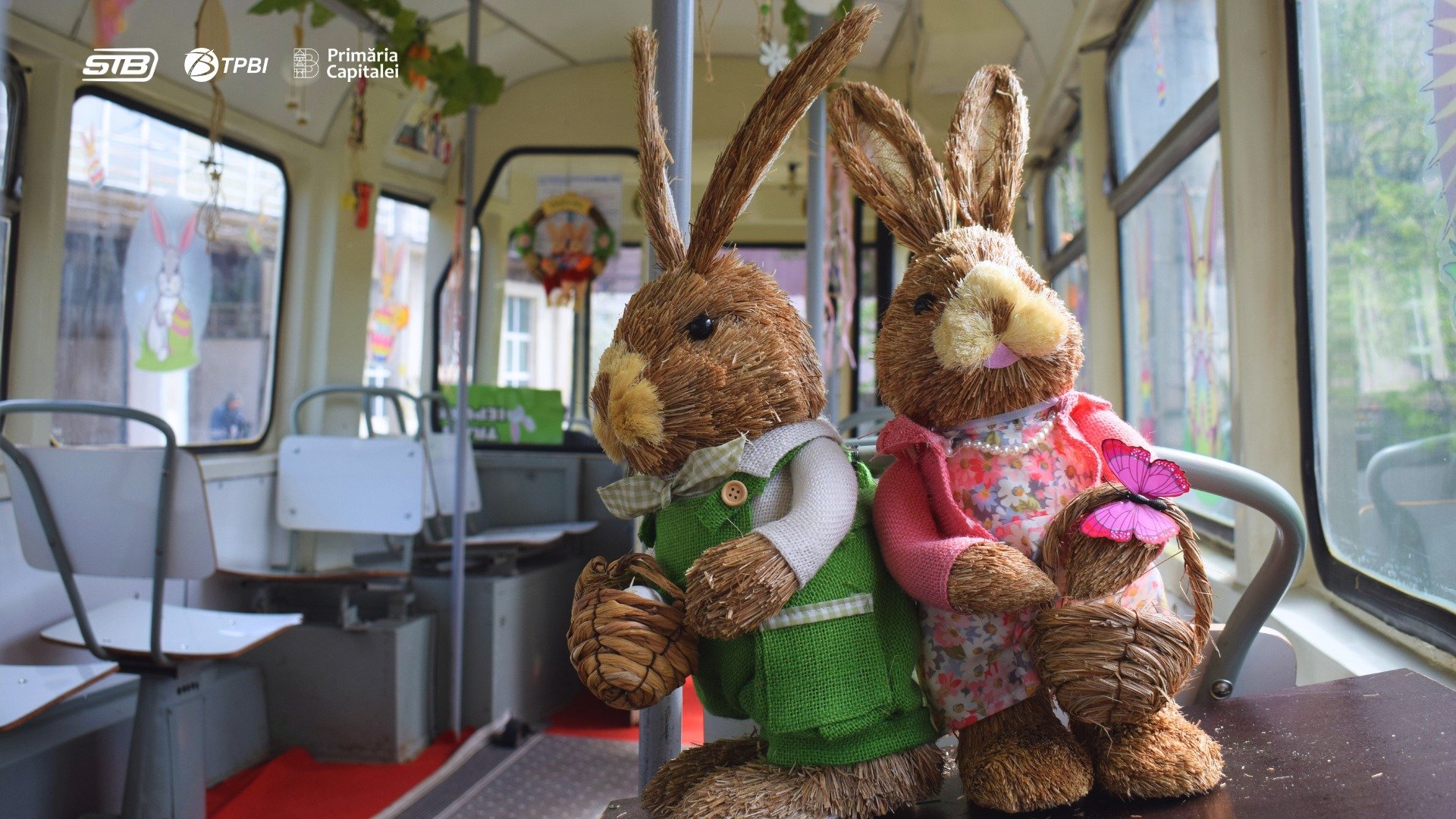 „Tramvaiul Iepurașului”, un proiect special dedicat sărbătorilor de Paște, va circula pe străzile din București joi, 9 aprilie, oferind o experiență festivă pentru călători