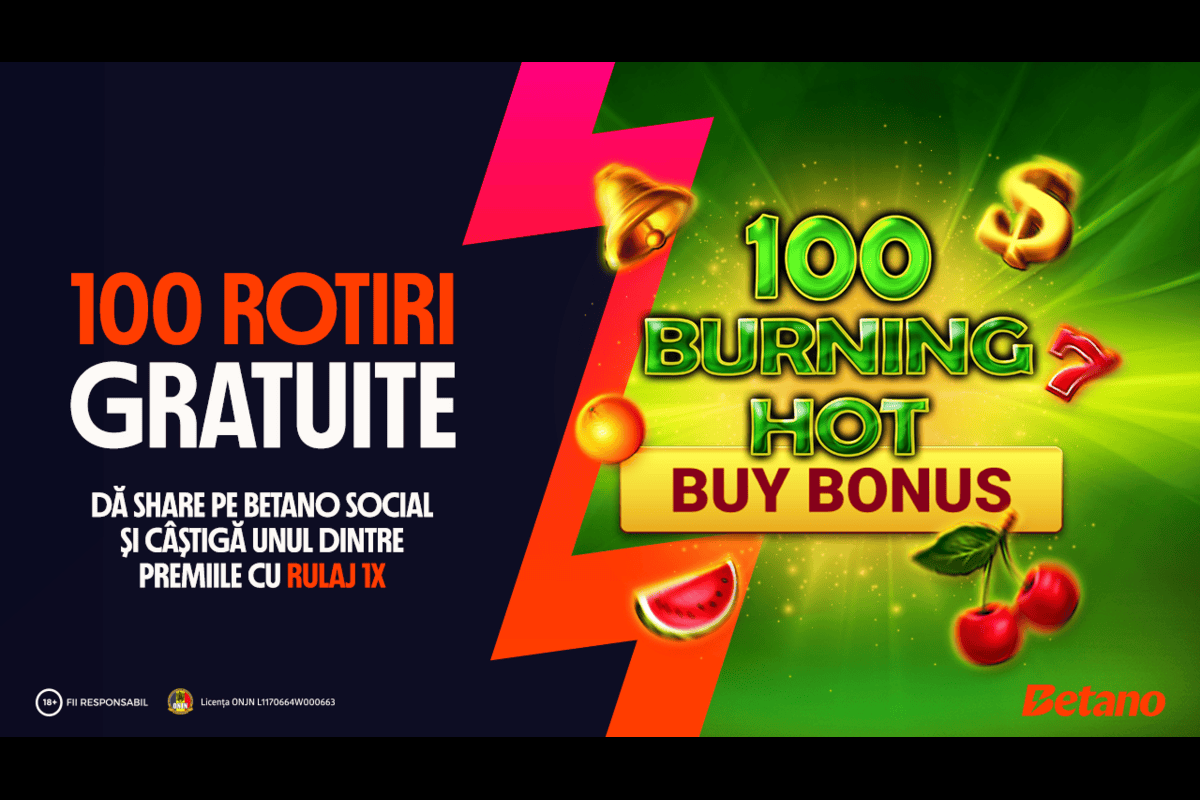 Betano Social: 100 de premii cu câte 100 de rotiri gratuite