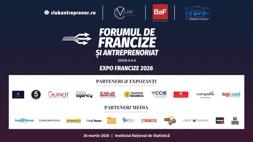 Joi, 26 martie 2026, Institutul Național de Statistică a găzduit cea de-a doua ediție a Forumului de francize și antreprenoriat, un eveniment cu rol de platformă educațională și de schimb de experiențe pentru antreprenori din România
