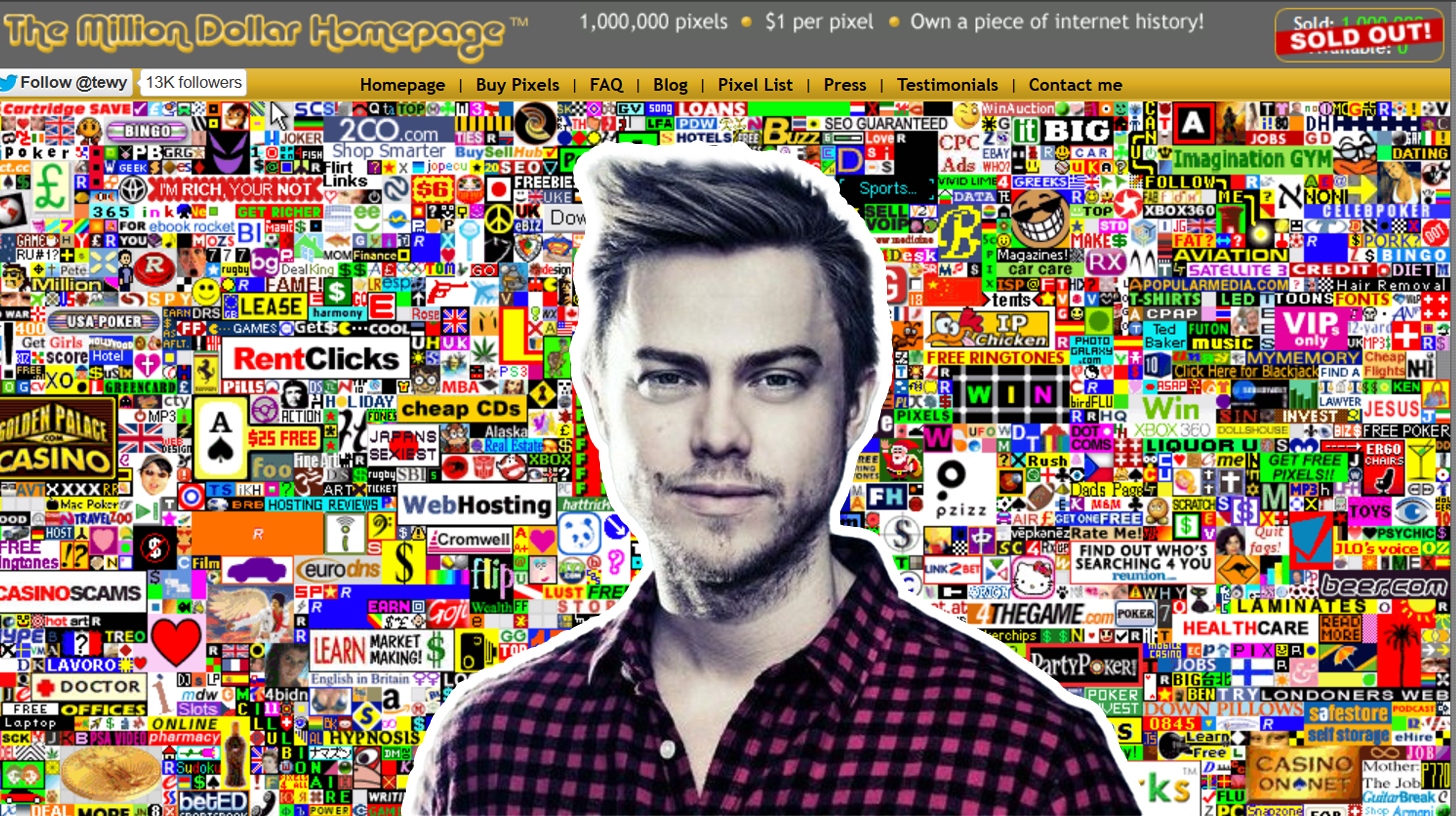 Alex Tew a devenit milionar datorită unui proiect online simplu, dar inovator, cunoscut ca The Million Dollar Homepage