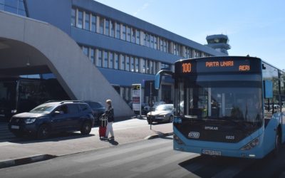 Autobuzele 100 și 442, oprire ELIMINATĂ la Aeroportul Henri Coandă, de miercuri