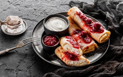 Cea mai rapidă rețetă: Clătite pufoase la cuptor, cu brânză!