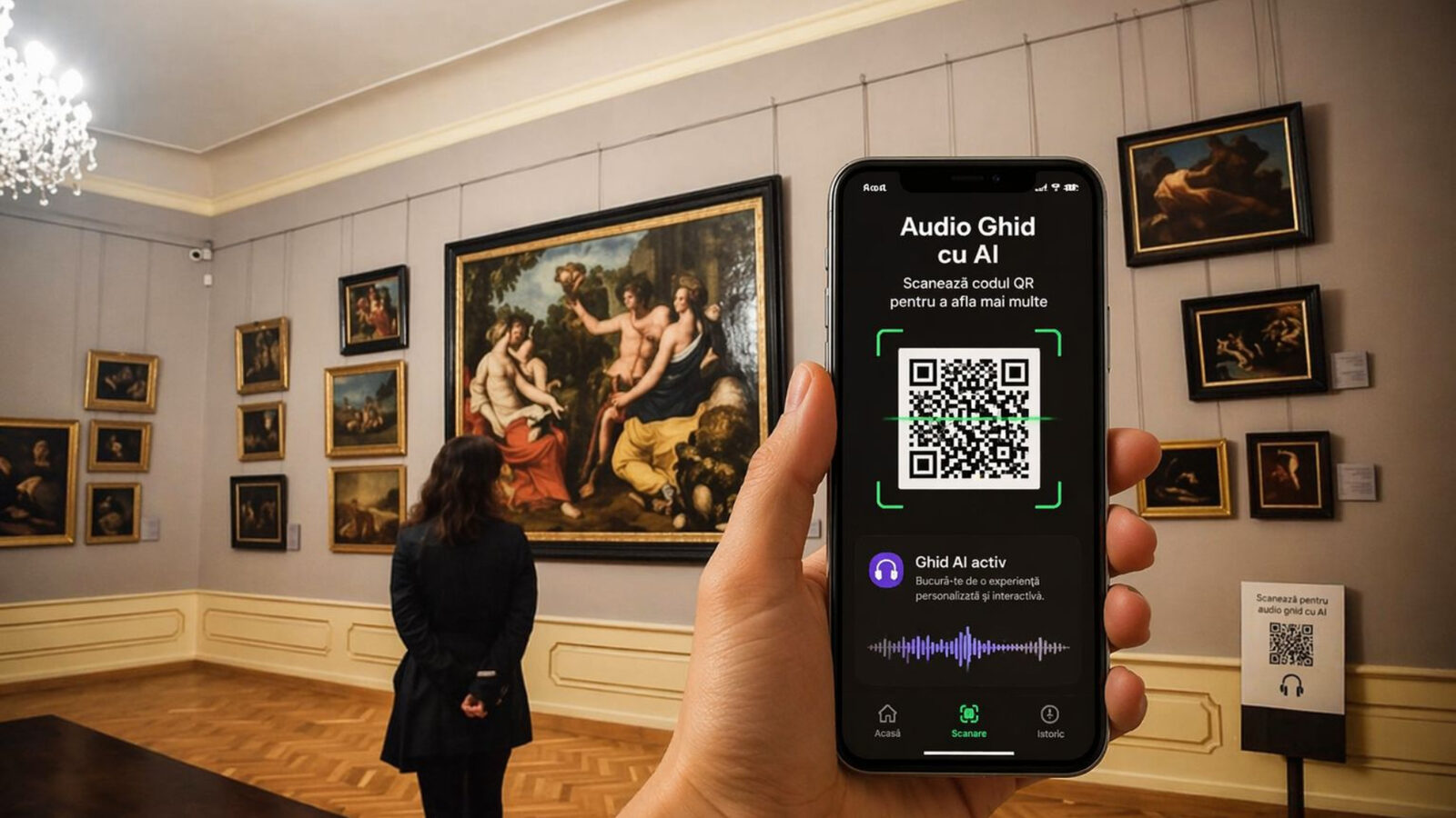 Audioghid AI la Muzeul Brukenthal, Sibiu: Info în 12 limbi pentru turiști