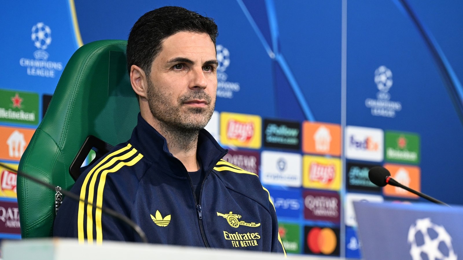 Mikel Arteta, antrenorul Arsenalului, a sosit la Lisabona și a susținut o conferință de presă înaintea meciului din turul sferturilor de finală ale Ligii Campionilor, întâlnirea cu Sporting CP