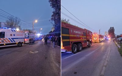 Incendiu puternic la un bloc din Constanța: Plan Roșu activat. Mai multe persoane s-ar afla în interior: șapte victime la spital
