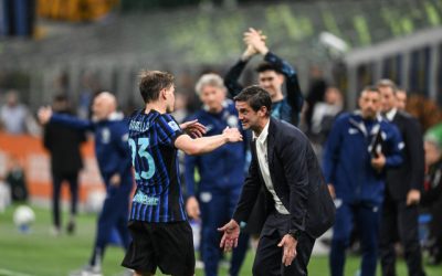 Cristi Chivu s-a întors pe bancă la Inter Milano pentru meciul cu AS Roma, după ce a fost suspendat în partida precedentă