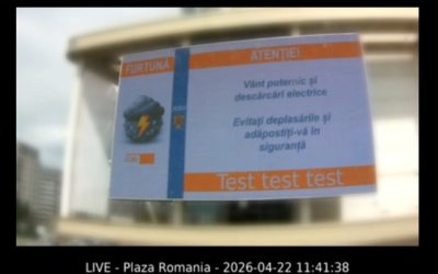 Alarmă rapidă: București și alte 17 orașe, avertizări pe panouri digitale, sub un minut