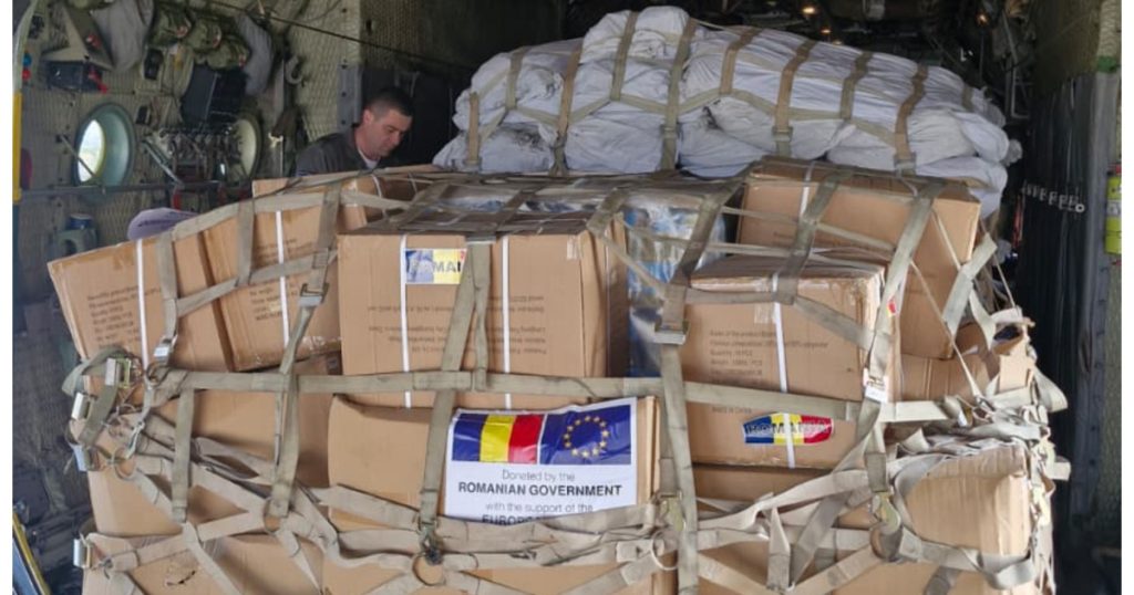 România salvează Libanul: 15 tone de ajutoare umanitare, transportate de MApN