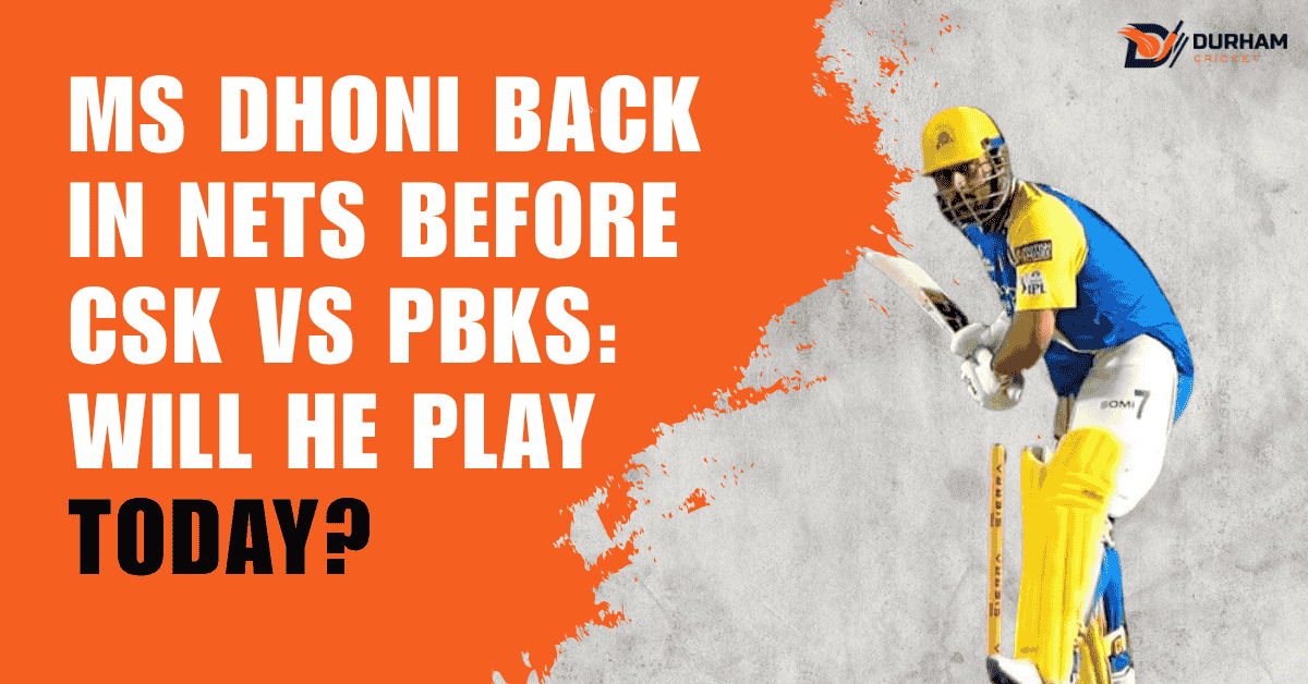 MS Dhoni Back in Nets Before CSK vs PBKS: Will He Play Today?