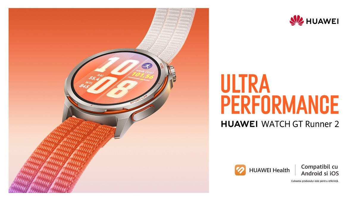 HUAWEI WATCH GT Runner 2: Alergī cu date științifice, confort și precizie