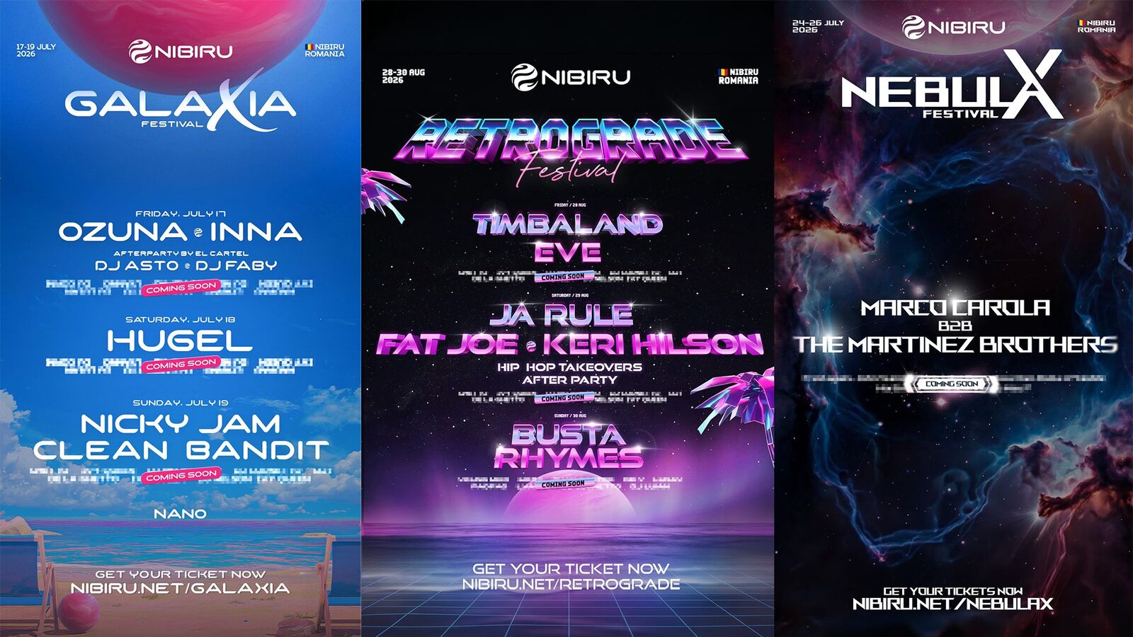 NIBIRU: 90 de artiști și festivaluri noi, dezvăluiri în direct, pe parcursul a 5 ore