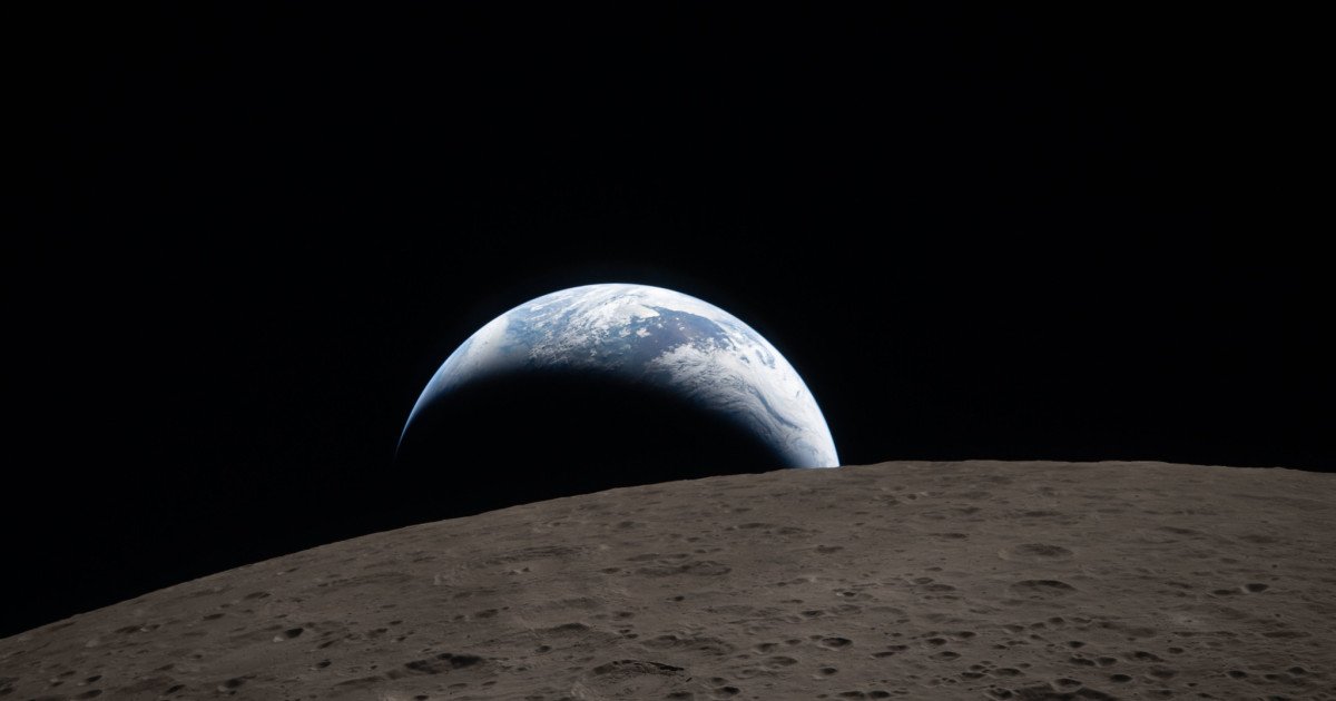 Astronauții Artemis 2 au surprins un apus al Pământului văzut de pe orbita Lunii, oferind o perspectivă spectaculoasă asupra planetei noastre
