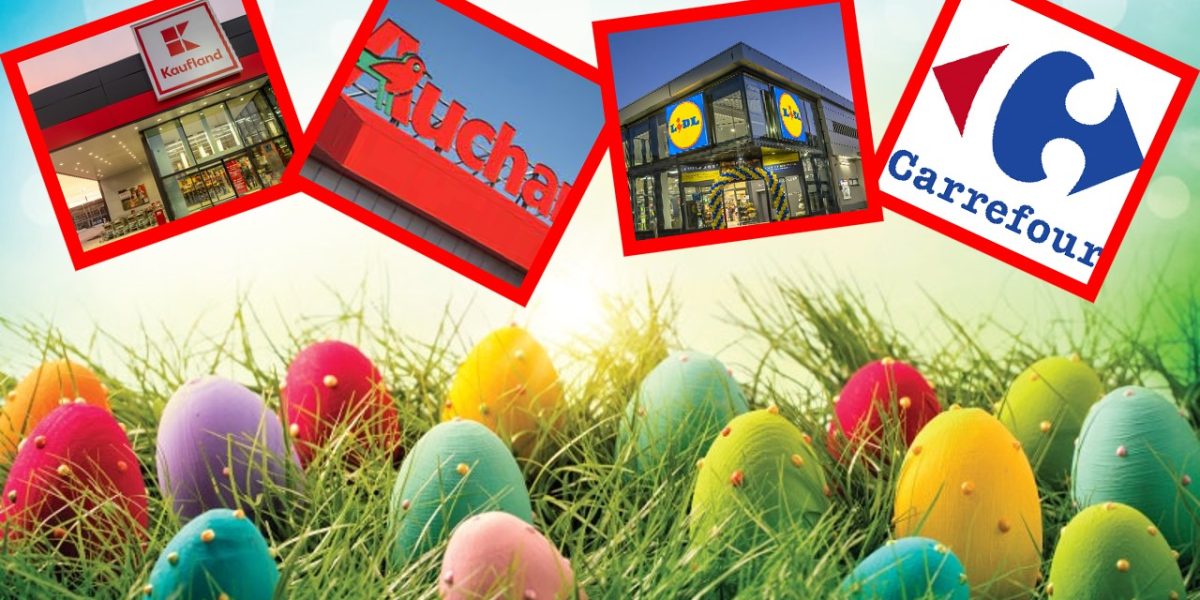 CUMPĂRĂTURI de Paște: Un SINGUR supermarket deschis duminică, 12 aprilie 2026
