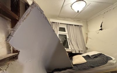 Cutremur în Wellington: O casă îngropată de alunecare, chiriașii prin surprindere