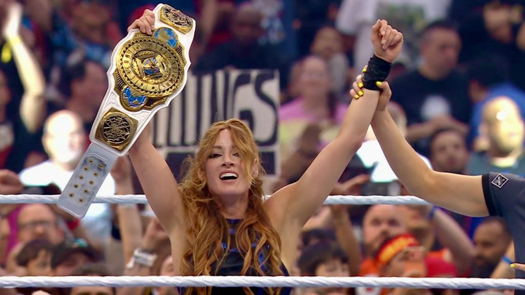Bătălie epică la WrestleMania: Becky Lynch, campioană Intercontinentală după meciul cu AJ Lee