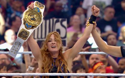 Bătălie epică la WrestleMania: Becky Lynch, campioană Intercontinentală după meciul cu AJ Lee