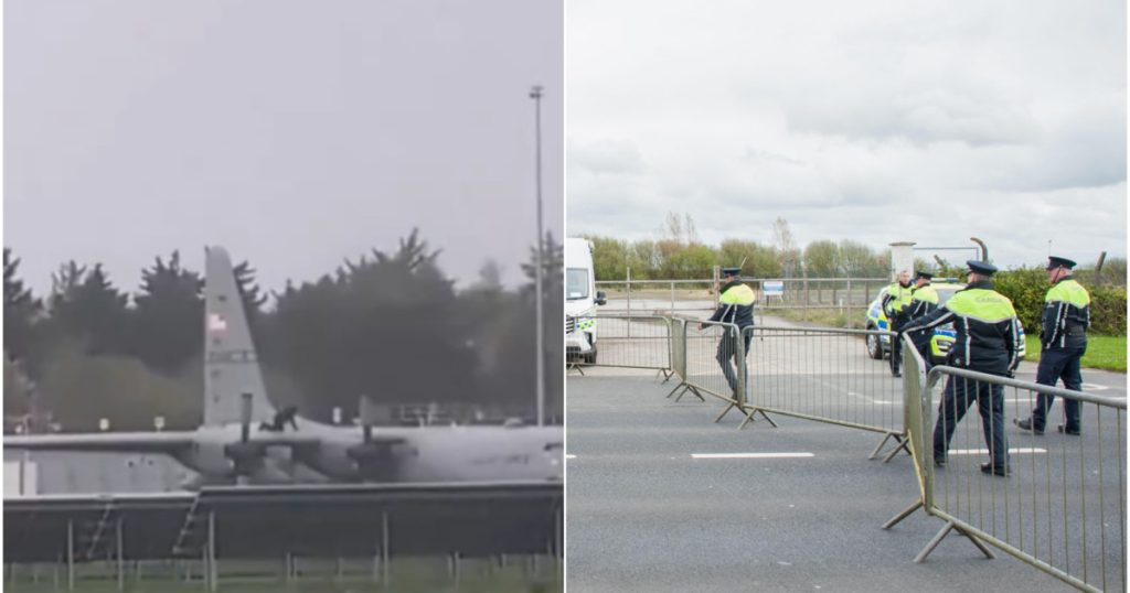 Bărbat, intruziune pe pistă: S-a urcat pe avion militar american la Shannon!