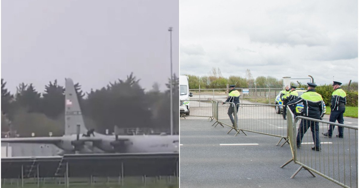 Bărbat, intruziune pe pistă: S-a urcat pe avion militar american la Shannon!