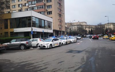 Controale masive în zona Sălii Palatului: Poliția verifică parcări și „rezervări” ilegale