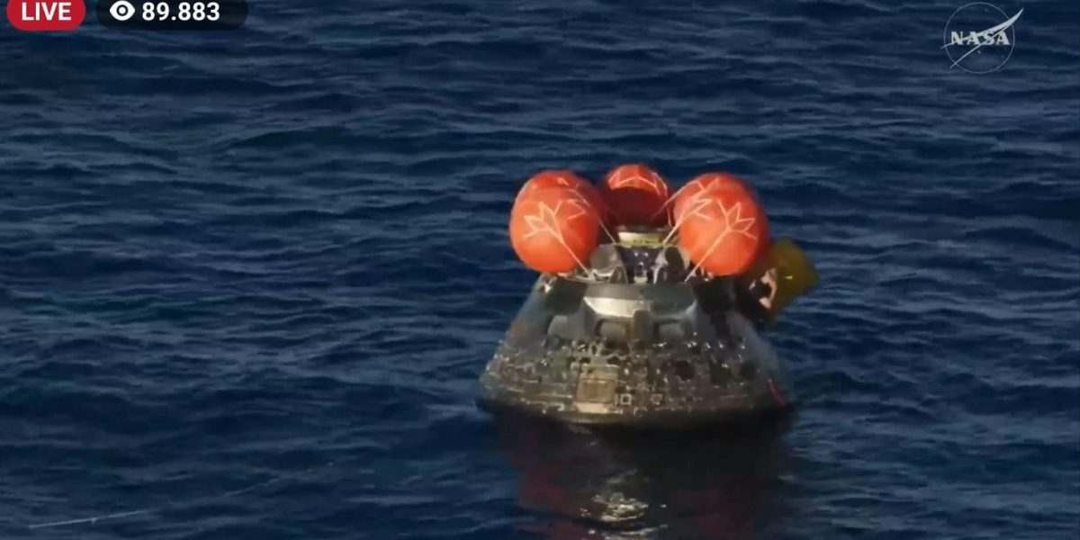 Integrity a atins Pacificul: NASA jubilează, „Amerizare perfectă”