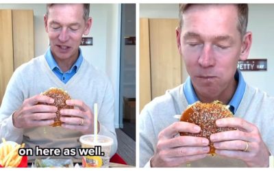 Șeful McDonald’s, ridiculizat: N-a mâncat din burger, ci doar l-a gustat