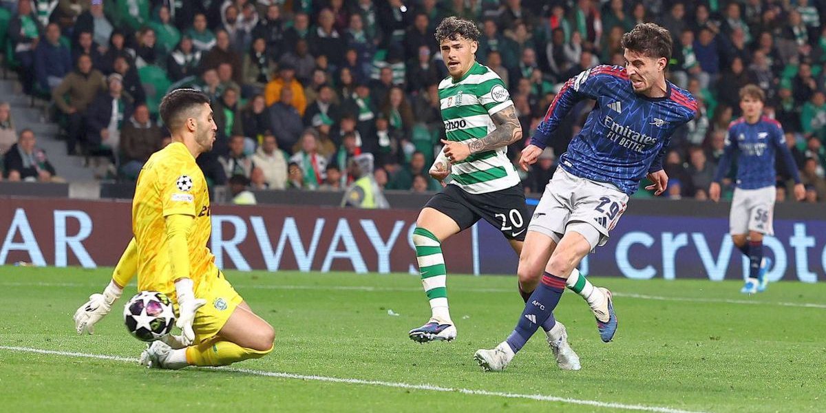 Arsenal câștigă la limită în deplasarea de la Lisabona, în prima manșă a sferturilor Champions League Arsenal a obținut o victorie prețioasă în deplasarea de la Sporting CP, scor 1-0, în prima manșă a sferturilor de finală ale Ligii Campionilor