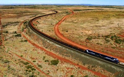 Trenul-uriaș a doborât recordul: 682 de vagoane, peste șapte kilometri